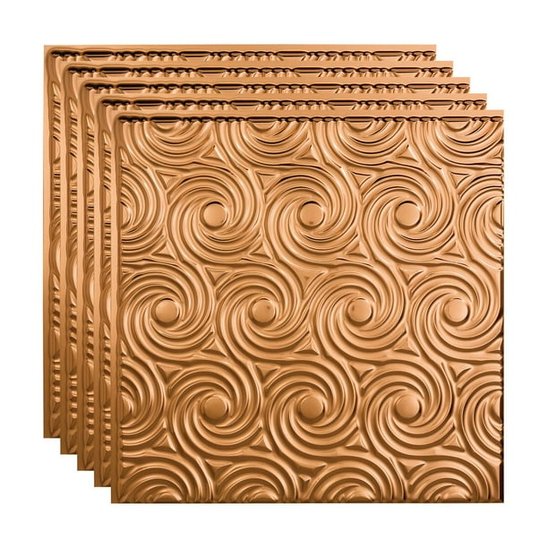 Fasade 5 Pack 2ft x 2ft Cyclone Glue Up Ceiling Tile/Panel Fasade 5 Pack 2ft x 2ft Cyclone Glue Up Ceiling Tile/Panel